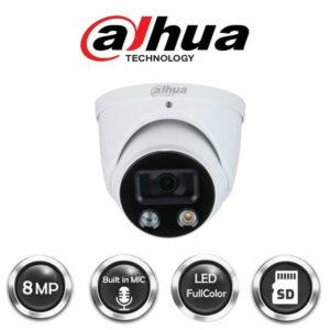 8MP Full-color TiOC Active Deterrence Fixed-focal Eyeball WizSense Network Camera